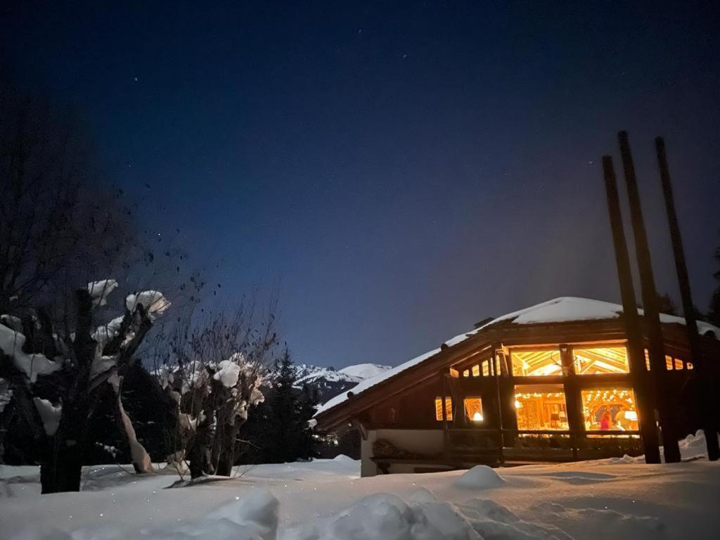 Chalet Javen - 520M2 Avec Piscine Chauffee Et Home Cinema Megève Zewnętrze zdjęcie